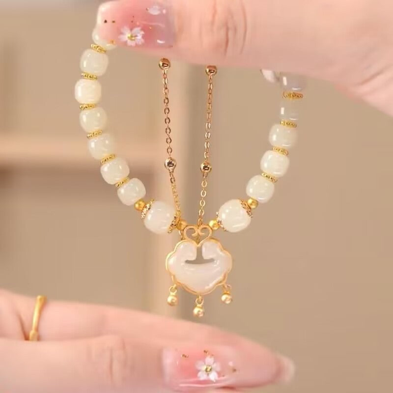✨【Nowy produkt w obniżonej cenie】Nowa bransoletka z 14-karatowego złota z jadeitu hetian