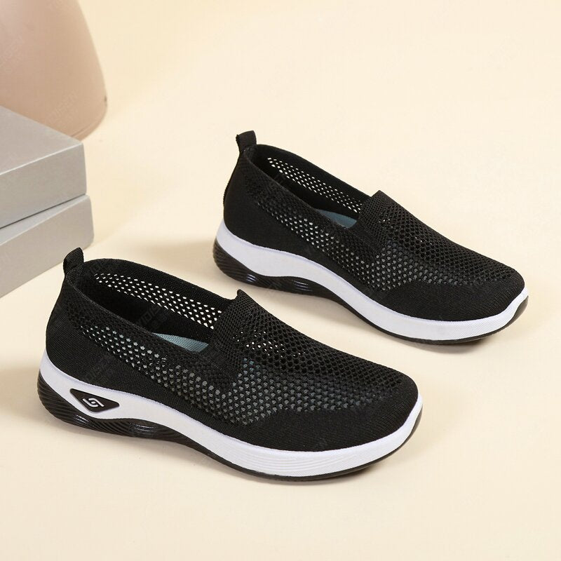 🔥🥿【36-41】Damskie buty typu slip-on, damskie wygodne, casualowe buty z miękką podeszwą – lekkie, przewiewne, idealne na lato
