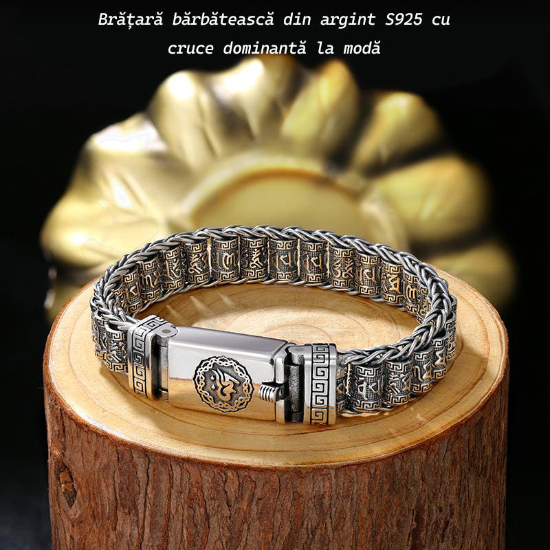 š„ćGrandes descuentos en nuevos productosćPulsera de cuentas retorcidas de plata S925 para hombre