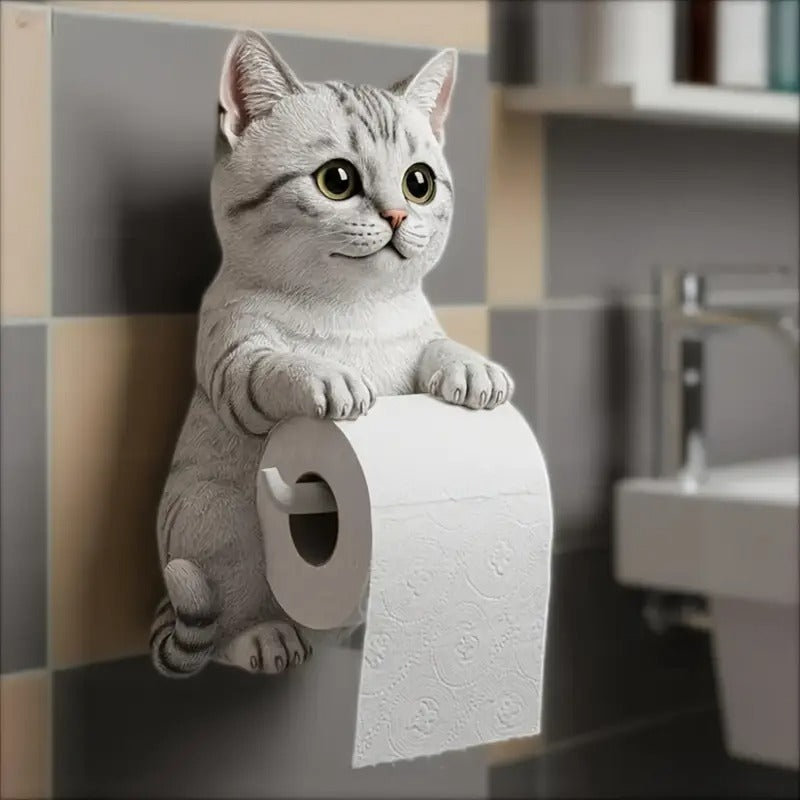 š±ćDescuento por nuevo productoćLindo porta rollo de papel higiĆ©nico con temĆ”tica de gato
