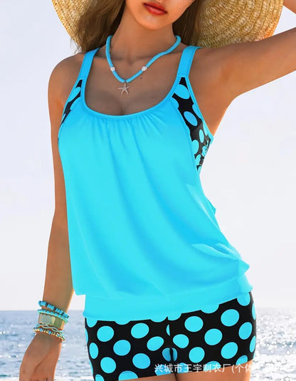 🏖️【S-5XL】【✨Nowe produkty letnie】Seksowny damski kostium kąpielowy Halter Polka Dot Plus Size 2025, modne, wygodne i szybko schnące