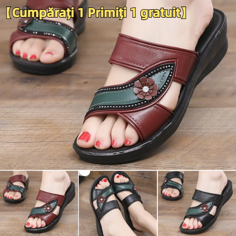 💟【36-41】Wygodne, letnie, antypoślizgowe kapcie damskie. Elegancko i wygodnie dopasowuje się do stopy.