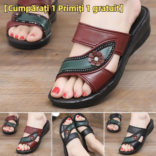 💟【36-41】Wygodne, letnie, antypoślizgowe kapcie damskie. Elegancko i wygodnie dopasowuje się do stopy.