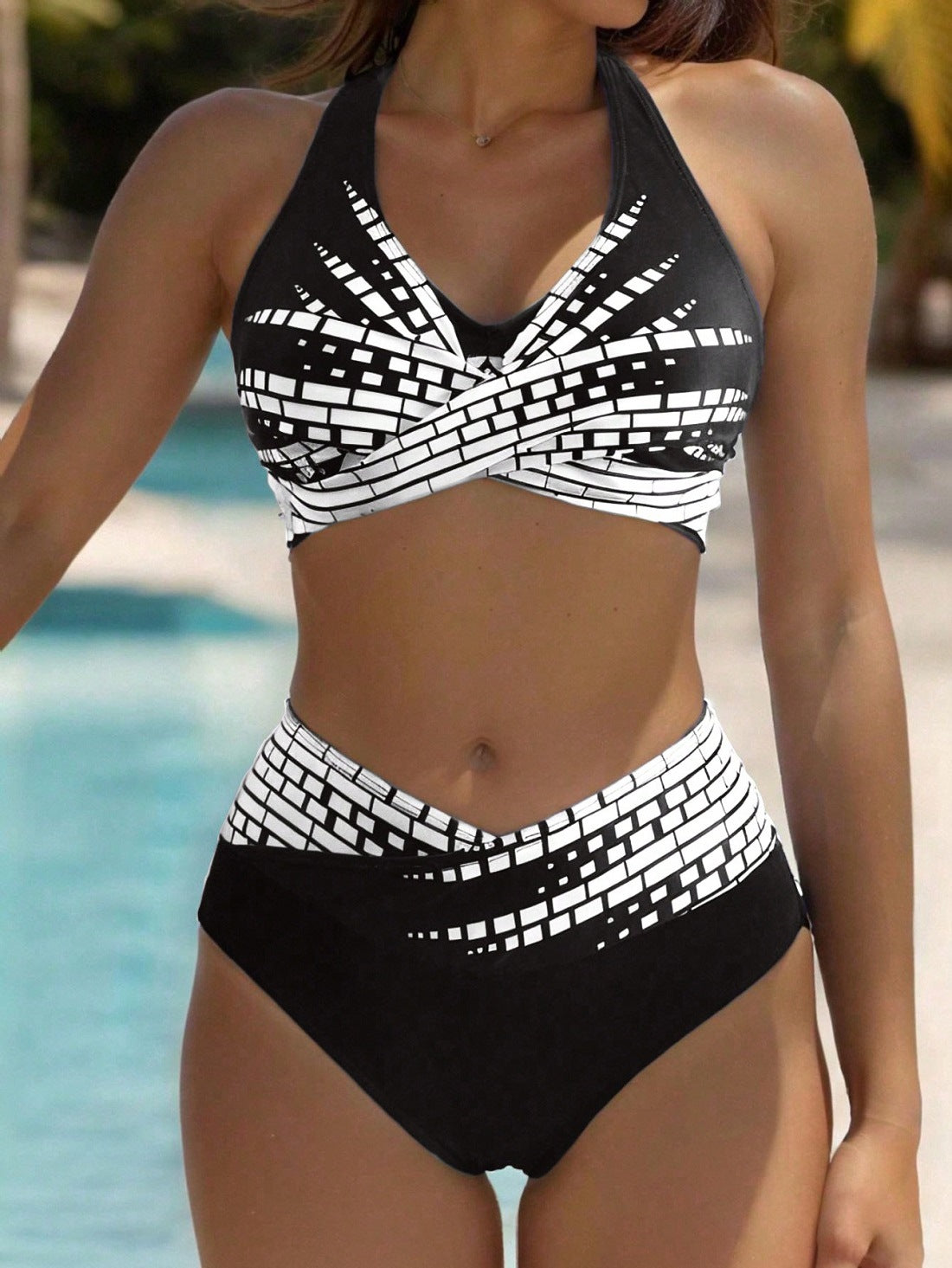 【✨Rabat ograniczony czasowo】👙 Nowy modny kostium kąpielowy bikini, dostępny w wielu kolorach, szybkoschnące i wygodne