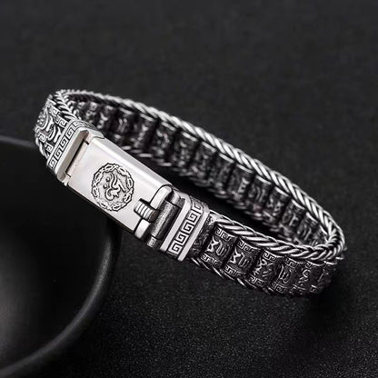 🔥【Grandes descuentos en nuevos productos】Pulsera de cuentas retorcidas de plata S925 para hombre