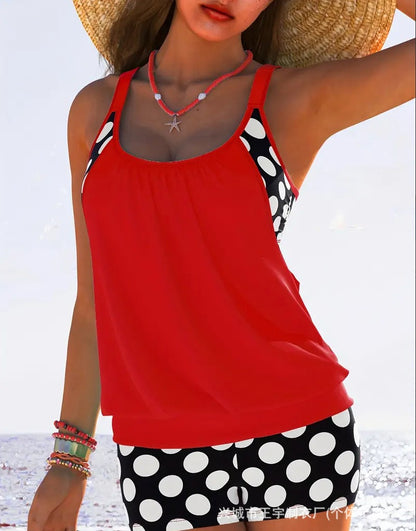 🏖️【S-5XL】【✨Nowe produkty letnie】Seksowny damski kostium kąpielowy Halter Polka Dot Plus Size 2025, modne, wygodne i szybko schnące