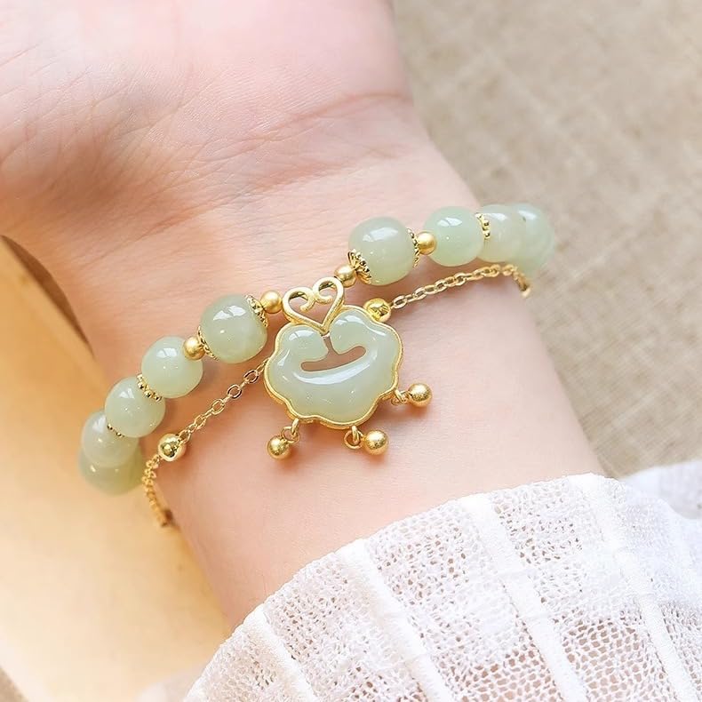 ✨【Nowy produkt w obniżonej cenie】Nowa bransoletka z 14-karatowego złota z jadeitu hetian