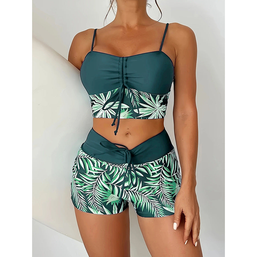 🏊‍👙【Gorące produkty】🌴 Elegancki kostium kąpielowy z nadrukiem w dużym rozmiarze, stylowy i wygodny dwuczęściowy kostium kąpielowy