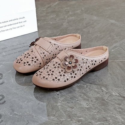 👠🔥🔥【35-40】2025 Lato Damskie Nowe Modne Trójwymiarowe Kwiatowe Wygodne Zamknięte Toe Birkenstocks, oddychający i nie duszący