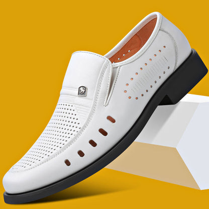 🌞✨【38-44】Męskie półformalne buty skórzane, z wysokiej jakości skóry, wygodne i oddychające, odporne na zagniecenia
