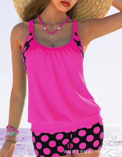 🏖️【S-5XL】【✨Nowe produkty letnie】Seksowny damski kostium kąpielowy Halter Polka Dot Plus Size 2025, modne, wygodne i szybko schnące