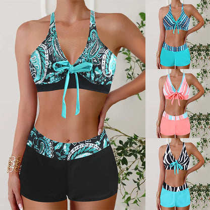 🏊‍👙🌴Elegancki, drukowany, oversize'owy kostium kąpielowy