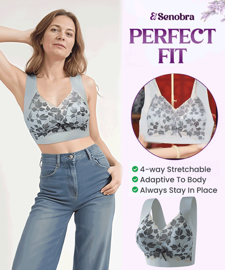 💌🌈【3 piezas】【M-4XL】Sujetador de encaje de talla grande sin aro de acero, de lujo, con espalda hermosa y sexy.