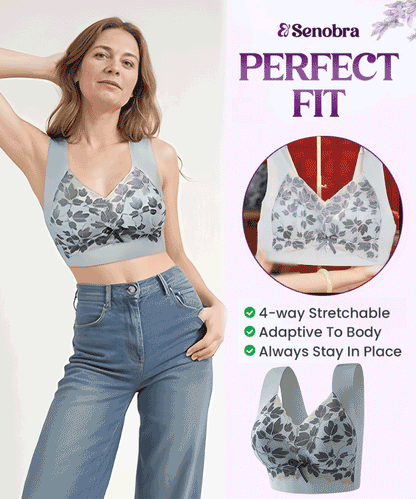 💌🌈【3 piezas】【M-4XL】Sujetador de encaje de talla grande sin aro de acero, de lujo, con espalda hermosa y sexy.