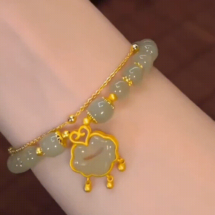 ✨【Nowy produkt w obniżonej cenie】Nowa bransoletka z 14-karatowego złota z jadeitu hetian