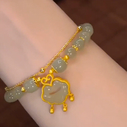 ✨【Nowy produkt w obniżonej cenie】Nowa bransoletka z 14-karatowego złota z jadeitu hetian