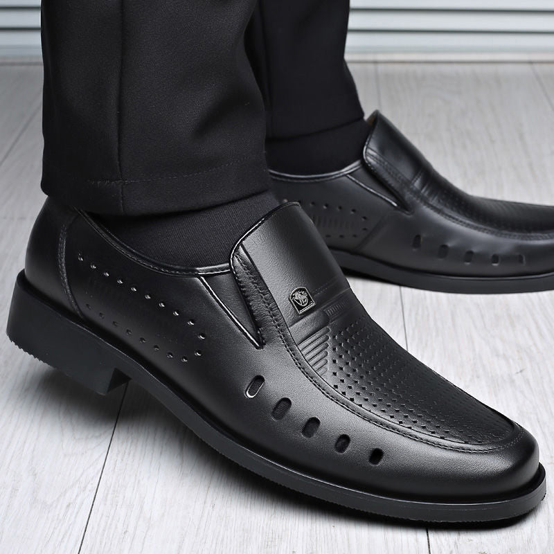 🌞✨【38-44】Męskie półformalne buty skórzane, z wysokiej jakości skóry, wygodne i oddychające, odporne na zagniecenia