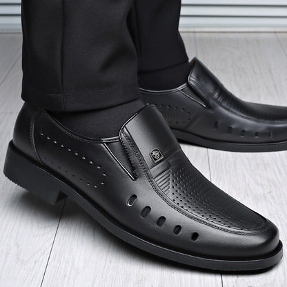 🌞✨【38-44】Męskie półformalne buty skórzane, z wysokiej jakości skóry, wygodne i oddychające, odporne na zagniecenia