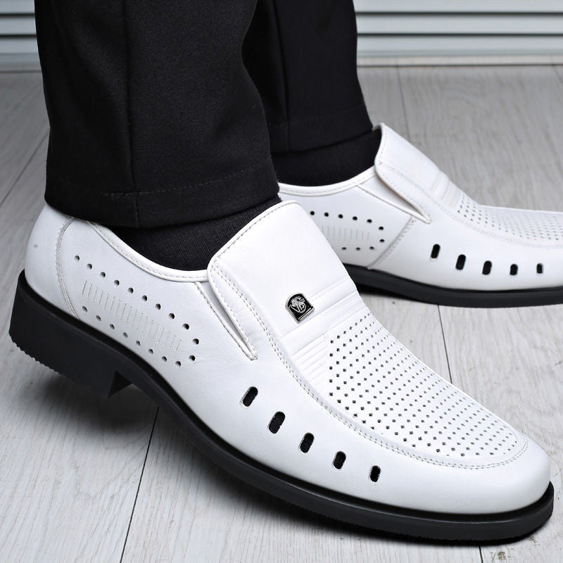 🌞✨【38-44】Męskie półformalne buty skórzane, z wysokiej jakości skóry, wygodne i oddychające, odporne na zagniecenia