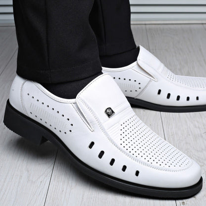 🌞✨【38-44】Męskie półformalne buty skórzane, z wysokiej jakości skóry, wygodne i oddychające, odporne na zagniecenia