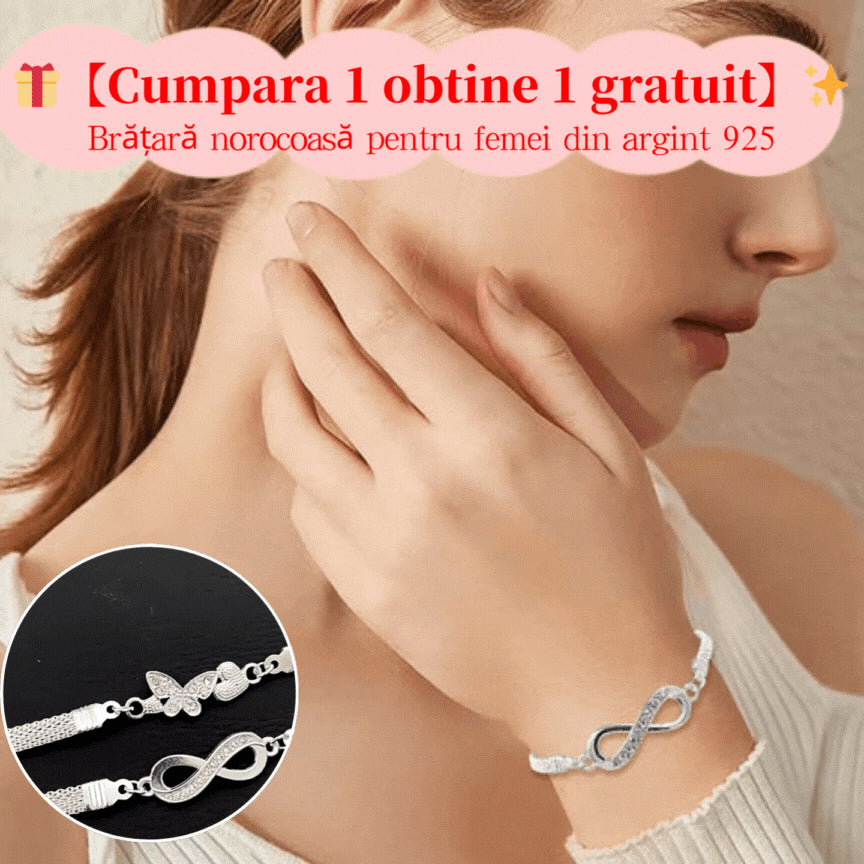 【🎁Cumpara 1 obtine 1 gratuit】✨Brățară norocoasă pentru femei din argint 925, nu se va deforma și nu se va decolora
