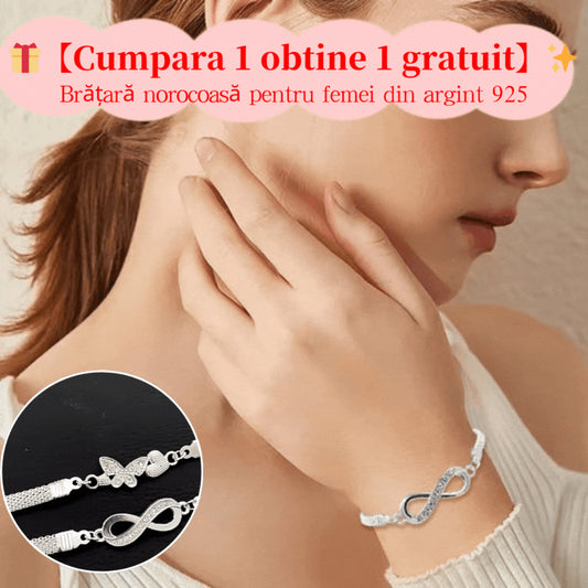 【🎁Cumpara 1 obtine 1 gratuit】✨Brățară norocoasă pentru femei din argint 925, nu se va deforma și nu se va decolora