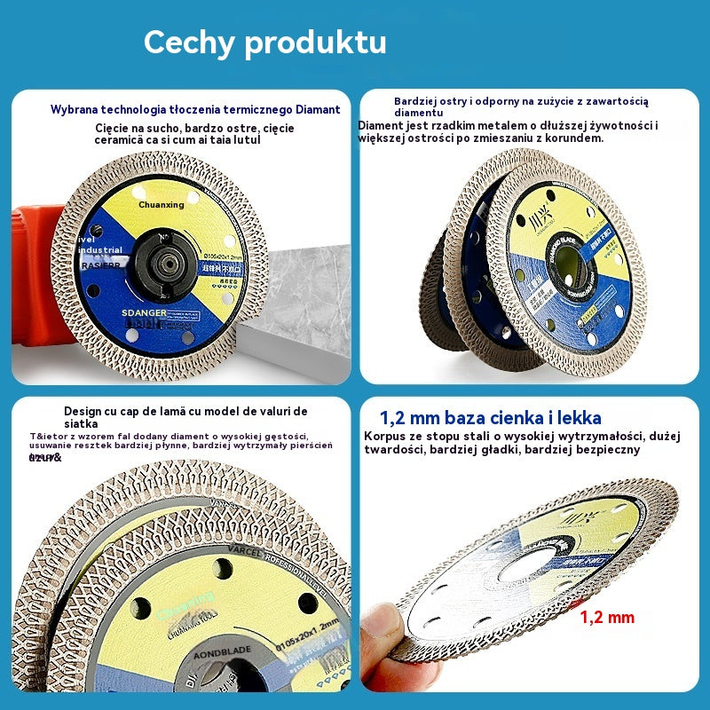 🔥【Kup 3, otrzymaj 3 gratis】]Bezpyłowe tarcze tnące do kamienia, płytek kamionkowych i ceramicznych