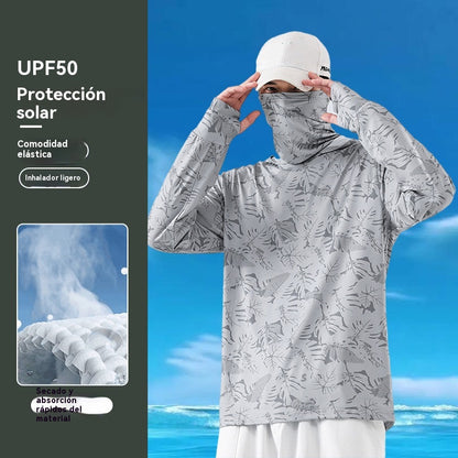 🔥🎏【M-5XL】Ropa de pesca transpirable con protección solar para hombre, de moda y cómodo, la tela es elástica.