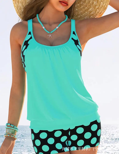 🏖️【S-5XL】【✨Nowe produkty letnie】Seksowny damski kostium kąpielowy Halter Polka Dot Plus Size 2025, modne, wygodne i szybko schnące
