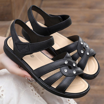 🔥【36-40】🌸2025 stil nou toc pană toc moale talpă moale sandale de femei respirabile