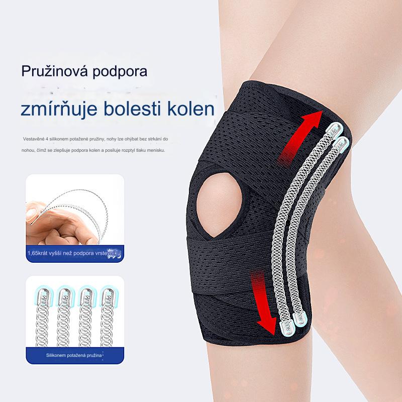 🦵Nakolanniki z podwójną sprężyną, odpowiednie do biegania, jazdy na rowerze, innych gier w piłkę i innych sportów