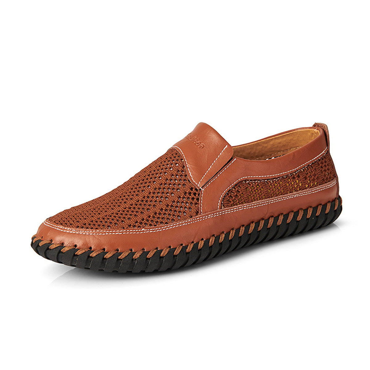 【38-48】👞Nowe męskie buty ze skóry siatkowej na wiosnę i lato - duże rozmiary - prawdziwa skóra bydlęca, odporne na pot i nieprzyjemny zapach, oddychające i wygodne--3646277