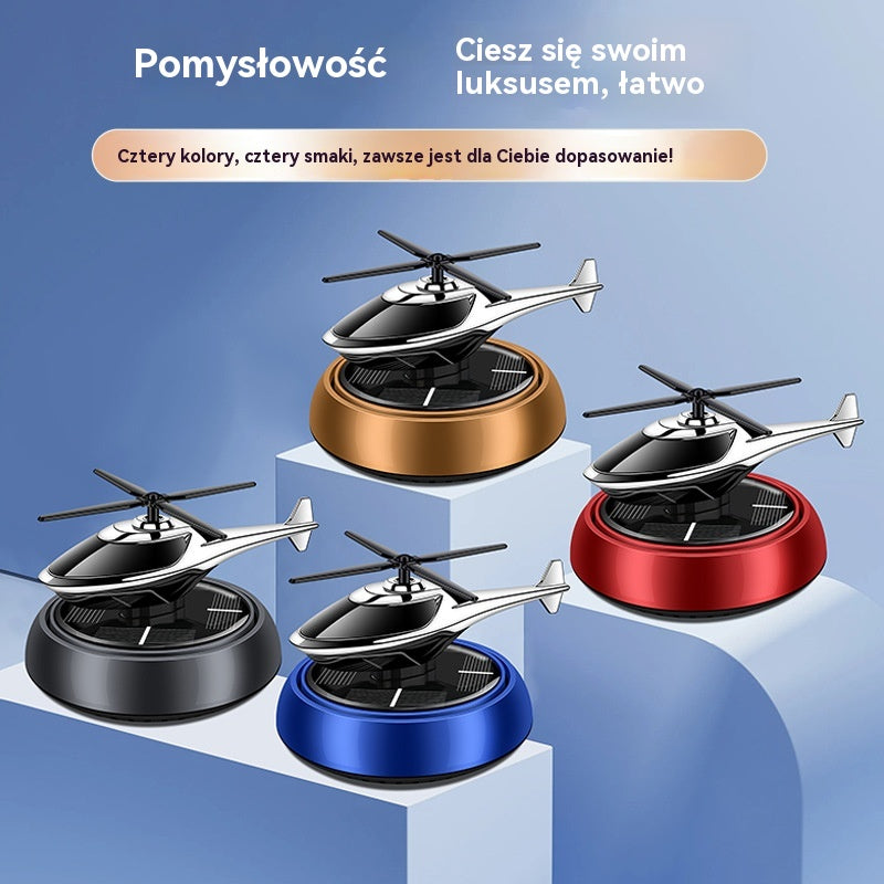 🔥🔥【Kup 1, otrzymaj 1 gratis】Samochodowe ozdoby w kształcie samolotu zasilane energią słoneczną, innowacyjna aromaterapia słoneczna, mogą się obracać, gdy świeci słońce, długotrwały zapach