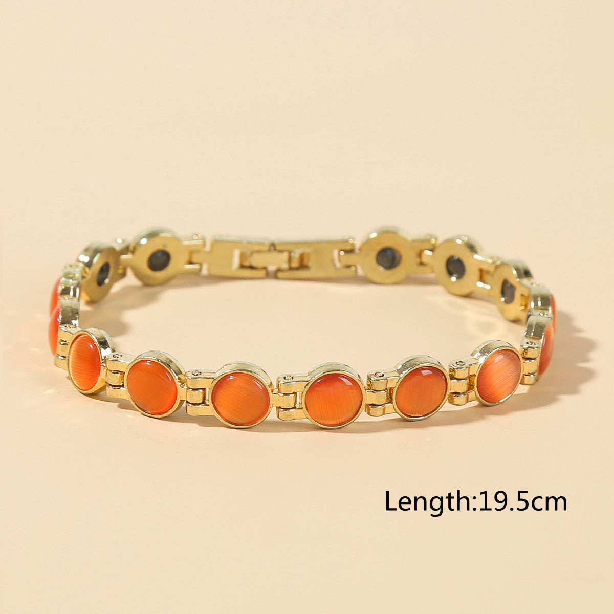 🎁💖【Najlepiej sprzedające się nowe produkty】Elegancka magnetyczna bransoletka ze złotymi kamieniami kociego oka
