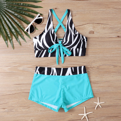 🏊‍👙🌴Elegancki, drukowany, oversize'owy kostium kąpielowy