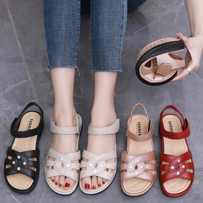 🔥【36-40】🌸2025 stil nou toc pană toc moale talpă moale sandale de femei respirabile